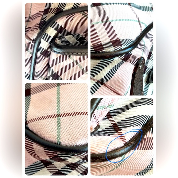 【☆JAPAN☆】Auth Burberry Blue Label Nova Check Crossbody Bag Pink Check - Picture 11 of 15